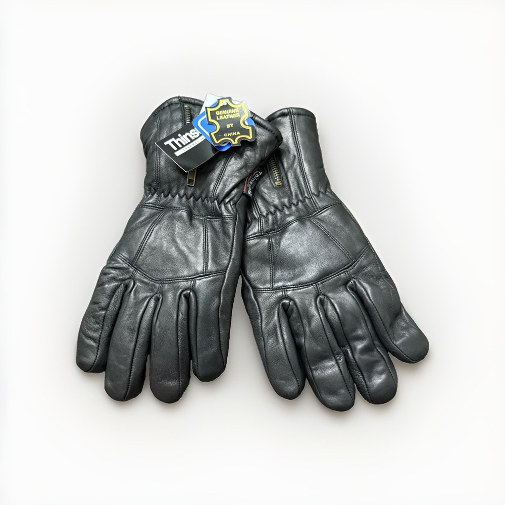 3M Thinsulate Men's Genuine Leather Winter Warm Gloves Insulated NWT Large